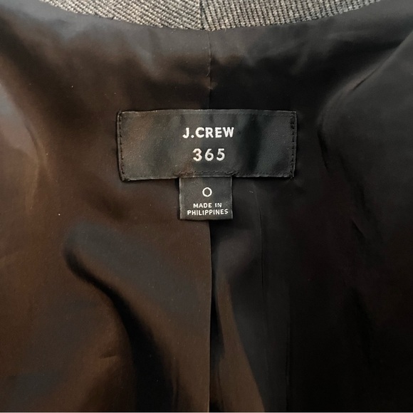 J Crew 365 Going Out Blazer Size 0 Open Front Small Jacket Career Gray Career - Picture 10 of 11